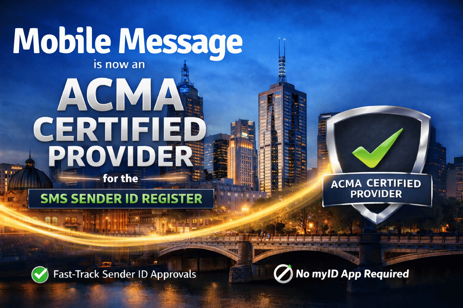 Mobile Message Fast-Tracks Sender ID Applications